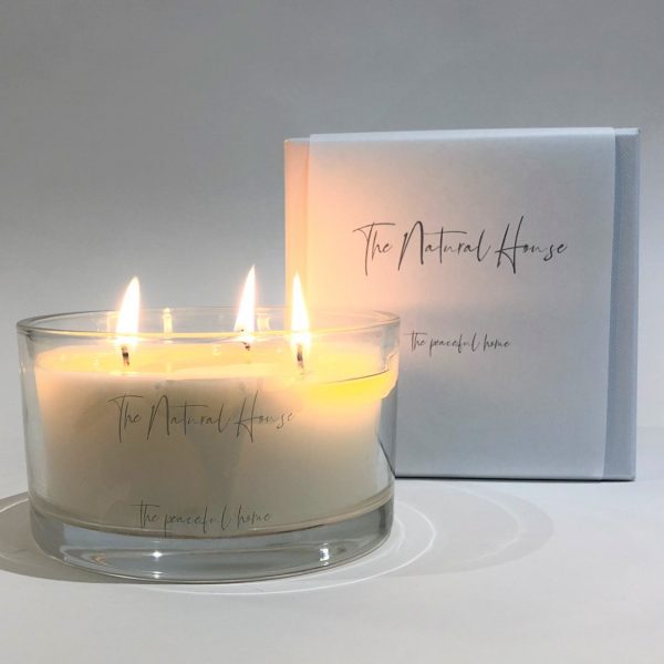 candle – 400g peaceful – square