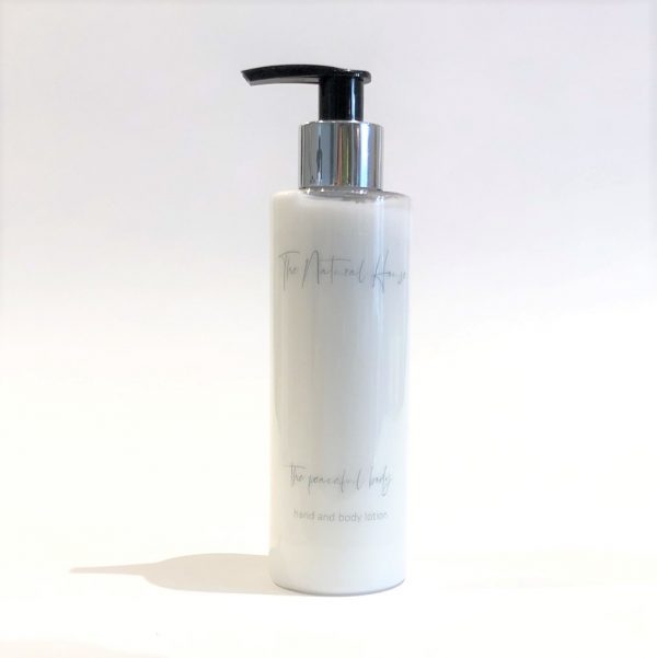 hand and body lotion – peaceful – single – square